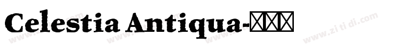 Celestia Antiqua字体转换